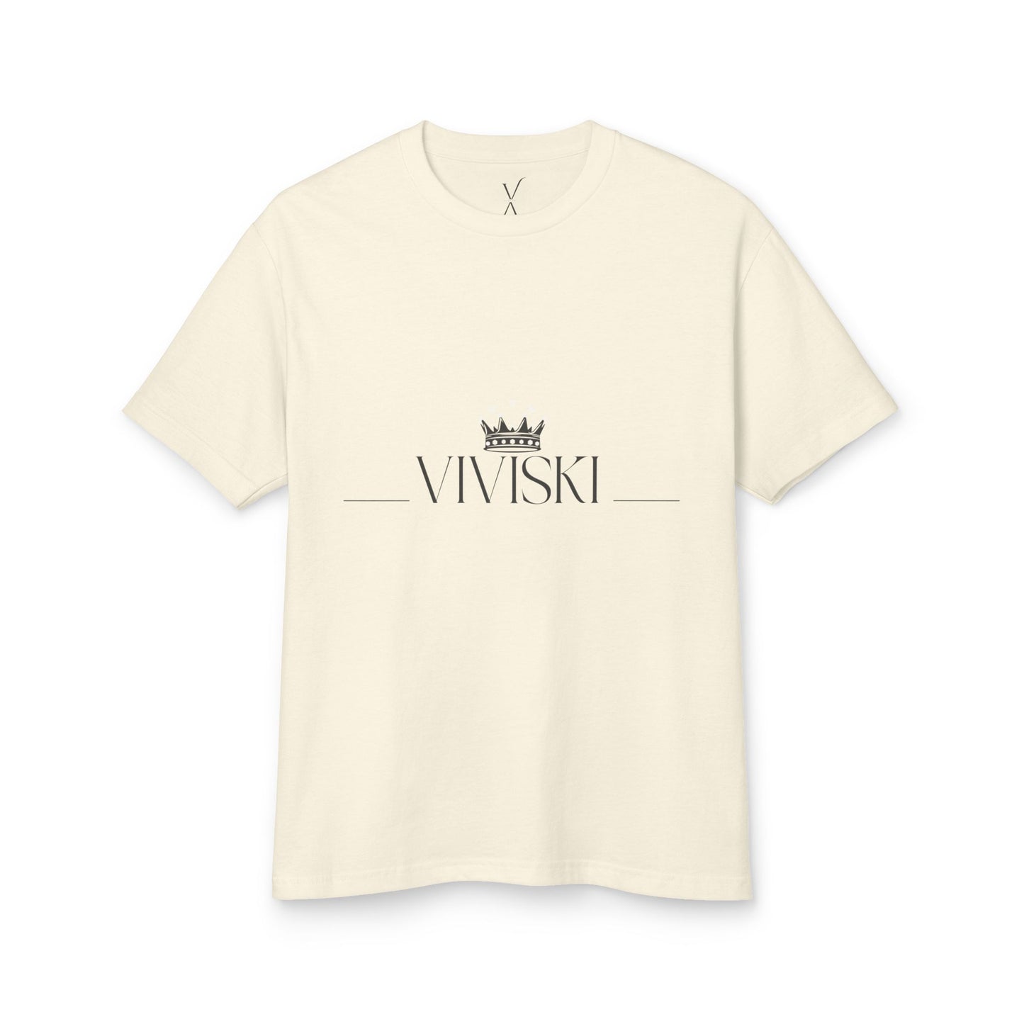 VIVISKI-Heavyweight Cotton-Inspired Rose Tee