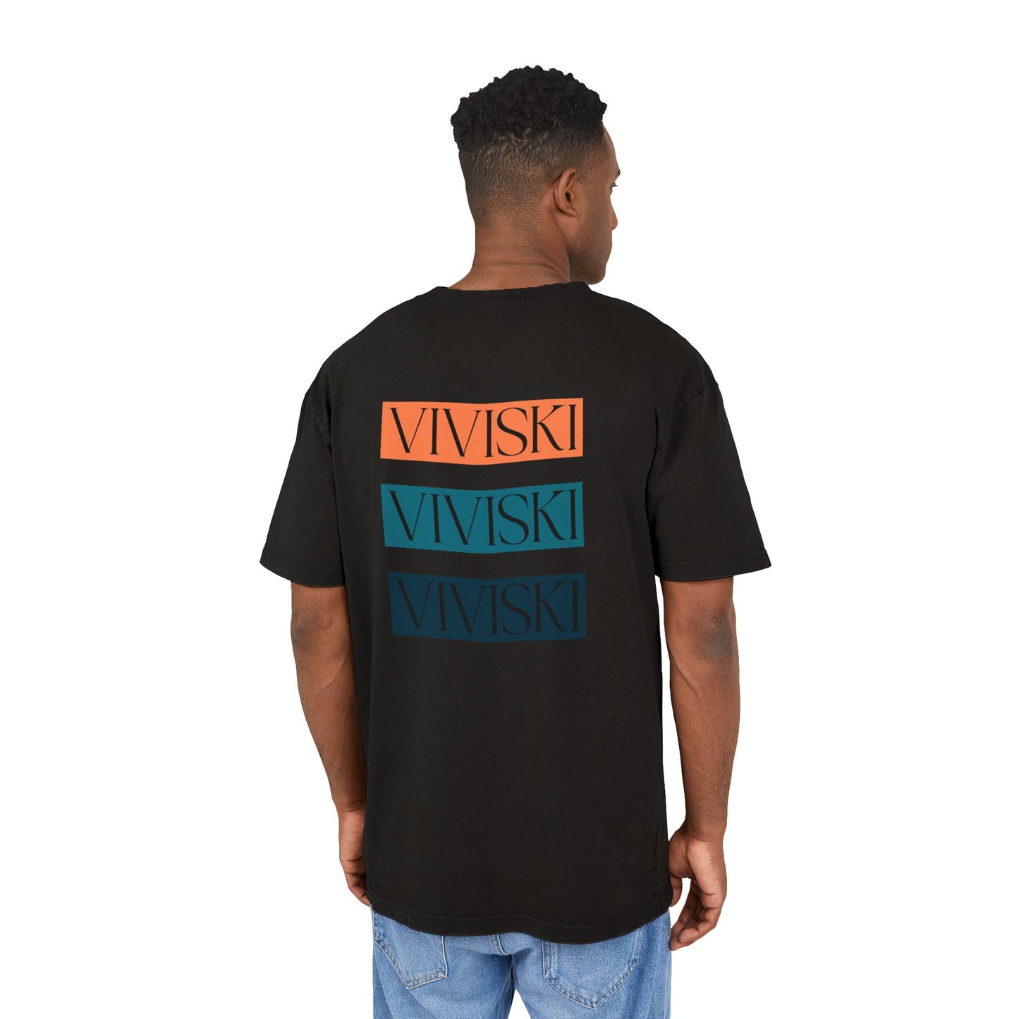 VIVISKI-Men's Oversize Tee - Retro VIVISKI