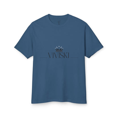 VIVISKI-Heavyweight Cotton-Inspired Rose Tee